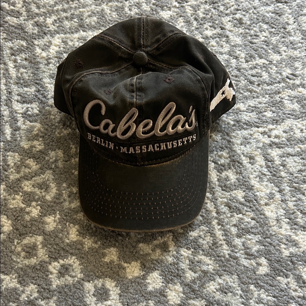 Cabela's Black and White Logo Cap